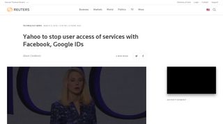 
                            12. Yahoo to stop user access of services with Facebook, Google IDs ...