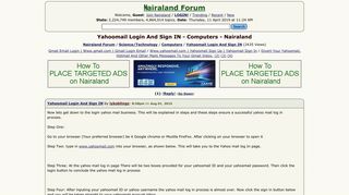 
                            7. Yahoomail Login And Sign IN - Computers - Nigeria - Nairaland Forum