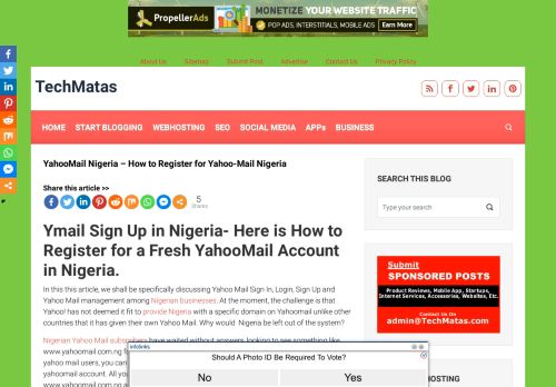 
                            6. YahooMail Nigeria – How to Register for Yahoo-Mail Nigeria ...