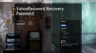 
                            6. YahooPassword Recovery Password