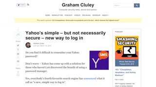 
                            7. Yahoo's simple - but not necessarily secure - new way to log in