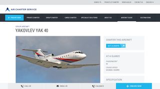 
                            12. Yakovlev Yak 40 - Air Charter Service
