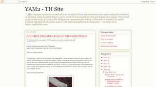 
                            9. YAM2 - TH Site: ANOTHER TREASURE FIND IN THE PHILIPPINES!