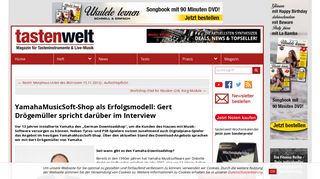 
                            7. YamahaMusicSoft-Shop als Erfolgsmodell: Gert Drögemüller spricht ...