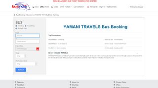 
                            4. YAMANI TRAVELS Online Booking On Bus India.com