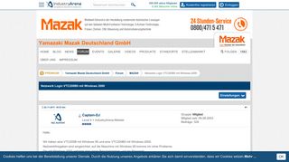 
                            8. Yamazaki Mazak Deutschland GmbH Forum: MAZAK > Netzwerk Login ...