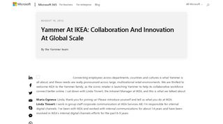 
                            2. Yammer At IKEA: Collaboration And Innovation At Global Scale ...