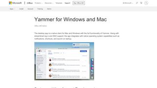 
                            12. Yammer for Windows and Mac - Office 365