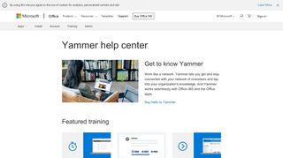 
                            4. Yammer help center - - Office Support - Office 365