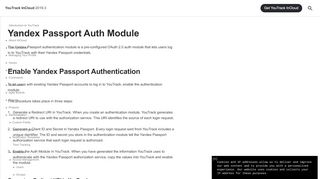 
                            13. Yandex Passport Auth Module - Help | YouTrack InCloud - JetBrains