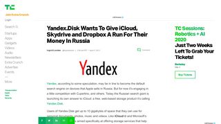 
                            12. Yandex.Disk Wants To Give iCloud, Skydrive and Dropbox A Run ...