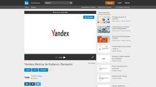 
                            4. Yandex.Metrica ile Kullanıcı Deneyimi - SlideShare