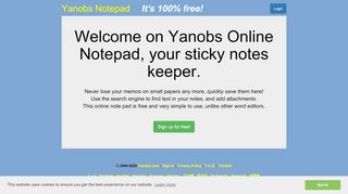 
                            2. Yanobs Free Online Notepad