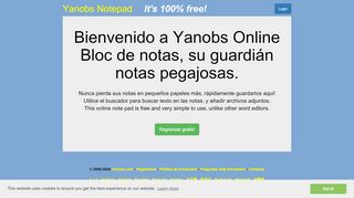 
                            2. Yanobs Online Gratis Bloc de notas
