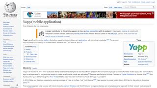 
                            4. Yapp (mobile application) - Wikipedia