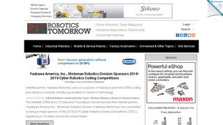 
                            13. Yaskawa America, Inc., Motoman Robotics Division Sponsors 2018 ...