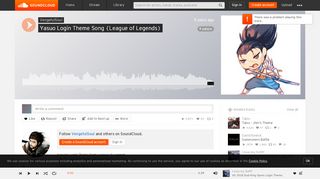 
                            12. Yasuo Login Theme Song (League of Legends) by VengefulSoul ...