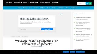 
                            7. Yazio App Ernährungstagebuch und Kalorienzähler gecheckt - Check ...