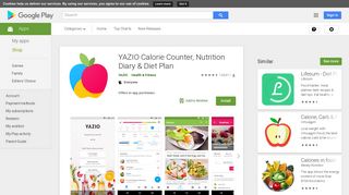 
                            4. YAZIO Calorie Counter, Nutrition Diary & Diet Plan - Apps on Google ...