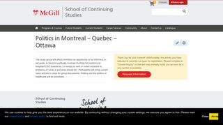 
                            7. YCMS 046 Politics in Montreal – Quebec – Ottawa | McGill ...