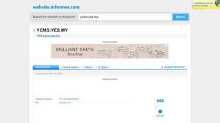 
                            8. ycms.yes.my at Website Informer. YCMS. Visit YCMS Yes.