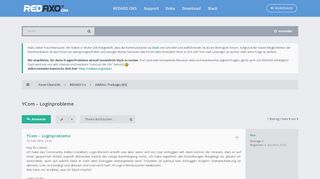 
                            3. YCom – Loginprobleme - REDAXO Forum