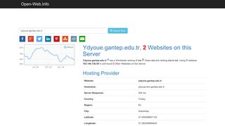 
                            7. Ydyoue.gantep.edu.tr is Online Now - Open-Web.Info