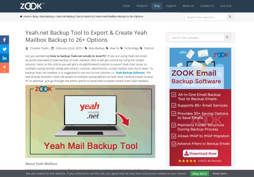 
                            6. Yeah.net Backup Tool to Export & Create Yeah Mailbox Backup to 26+ ...