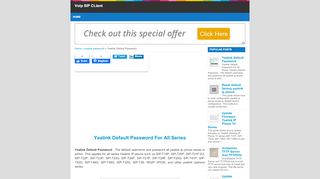 
                            10. Yealink Default Password | Voip SIP CLient