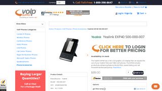 
                            11. Yealink EXP40 LCD Expansion Module 500-000-007 - VoIP Supply