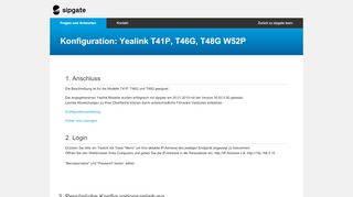 
                            8. Yealink T41P, T46G, T48G W52P - sipgate - Konfiguration