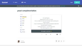 
                            11. yeast complimentation Flashcards | Quizlet