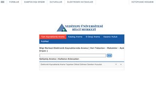 
                            8. Yeditepe Bilgi Merkezi - Yeditepe Üniversitesi