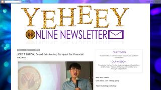 
                            12. Yeheey! Online Newsletter: JOED T BARON: Greed fails to stop his ...