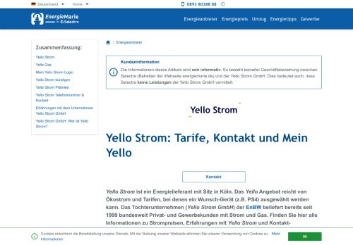 
                            9. Yello Strom GmbH - Energiemarie