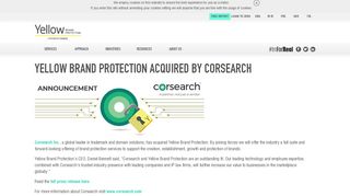 
                            6. Yellow Brand Protection acquired by Corsearch | Yellow Brand ...