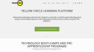 
                            3. Yellow Circle Learning Platform – Free computer lab for students