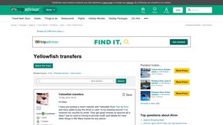 
                            4. Yellowfish transfers - Alvor Forum - TripAdvisor