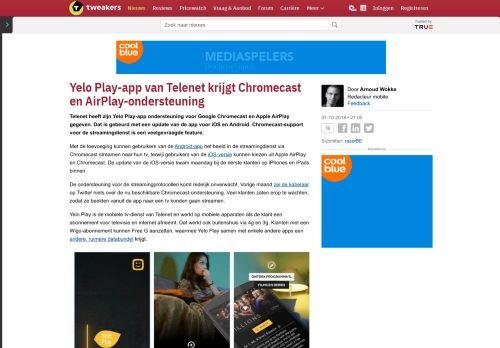
                            10. Yelo Play-app van Telenet krijgt Chromecast en AirPlay ... - Tweakers