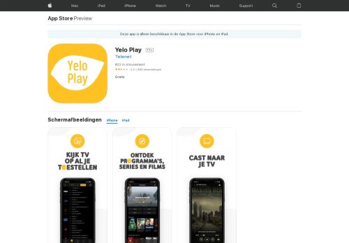 
                            11. Yelo Play in de App Store - iTunes - Apple