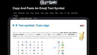 
                            1. Yen & Yuan sign ¥ (learn to type Yen money symbol on keyboard)