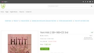 
                            13. Yeni Hitit 2 (SB+ WB+CD) 3rd turkish book