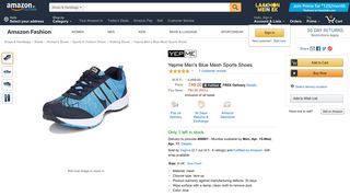 
                            12. Yepme Men's Mesh Sports Shoes (9, Blue): Amazon.in: Shoes ...