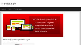 
                            8. Yes energy management login - Management