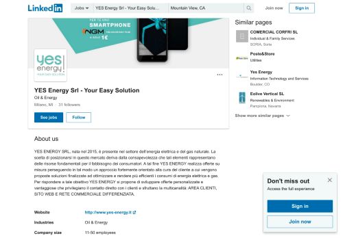 
                            11. YES Energy Srl - Your Easy Solution | LinkedIn