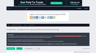 
                            12. Yes My Bitcoin - Yesmybitcoin.net, Trading Club with Passive and ...