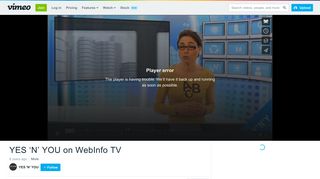 
                            12. YES 'N' YOU on WebInfo TV on Vimeo