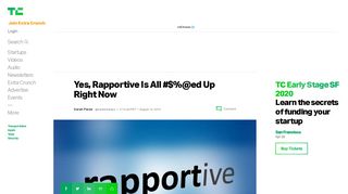 
                            11. Yes, Rapportive Is All #$%@ed Up Right Now | TechCrunch