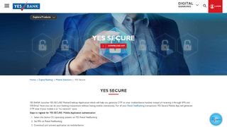 
                            3. YES SECURE: One Time Password (OTP) through YES ... - Yes Bank