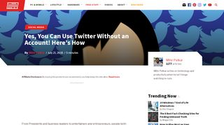 
                            8. Yes, You Can Use Twitter Without an Account - Here's How - MakeUseOf